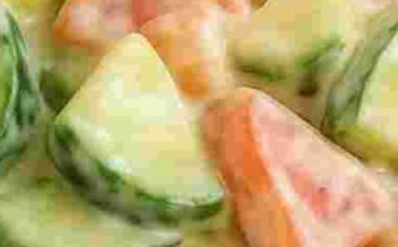 Creamy Cucumber Salad with Vegetables