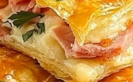 Ham & Cheese Puff Pastry Rolls
