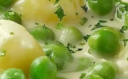 Creamed Potatoes and Peas!
