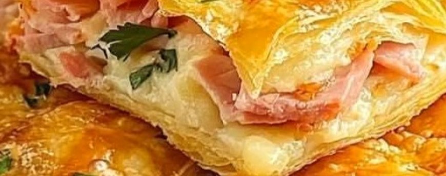 Ham & Cheese Puff Pastry Rolls