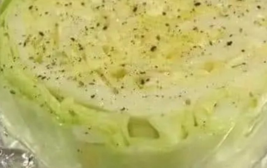 Baked cabbage steaks