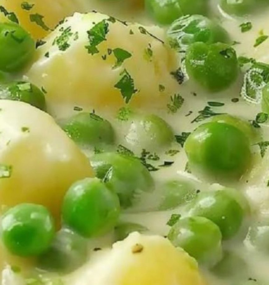 Creamed Potatoes and Peas!
