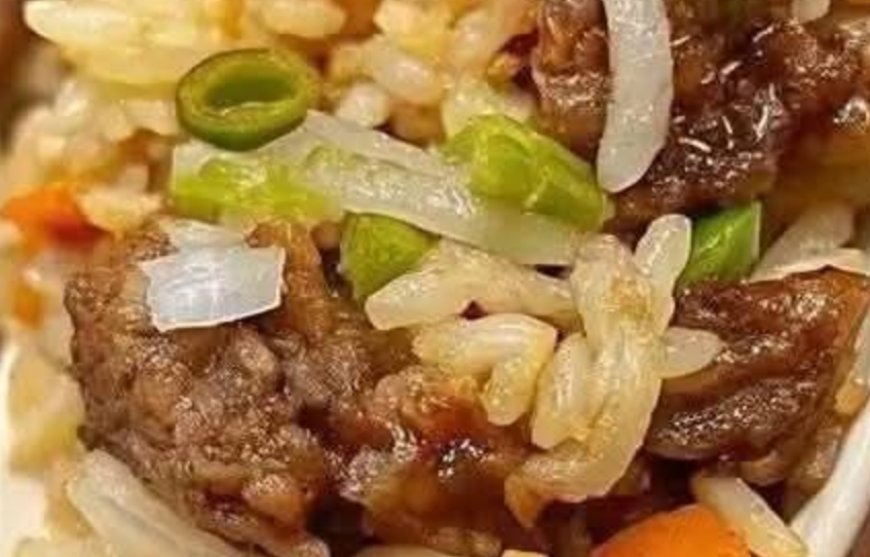 Fried Rice with Ground Beef and Vegetables