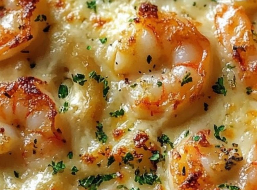 Shrimp Scampi Bake