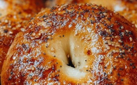 Golden Homemade Bagels