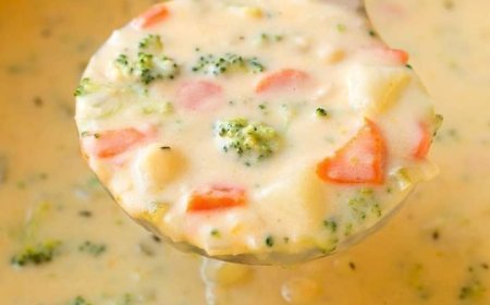 Slow Potato Soup Broccoli Cheddar