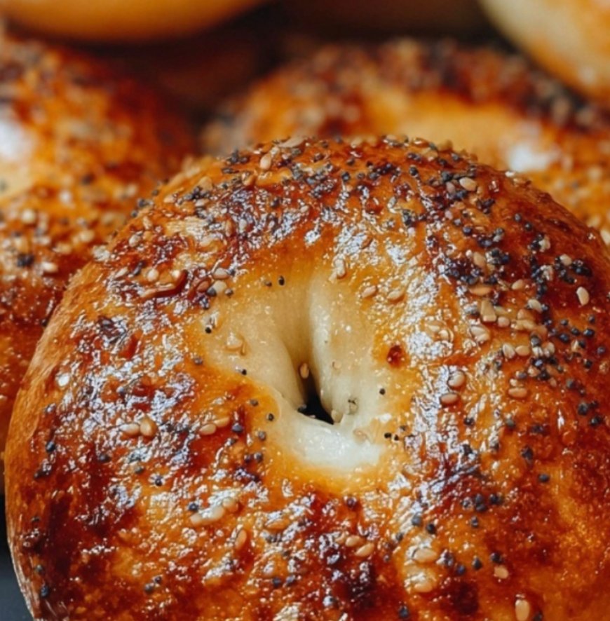Golden Homemade Bagels