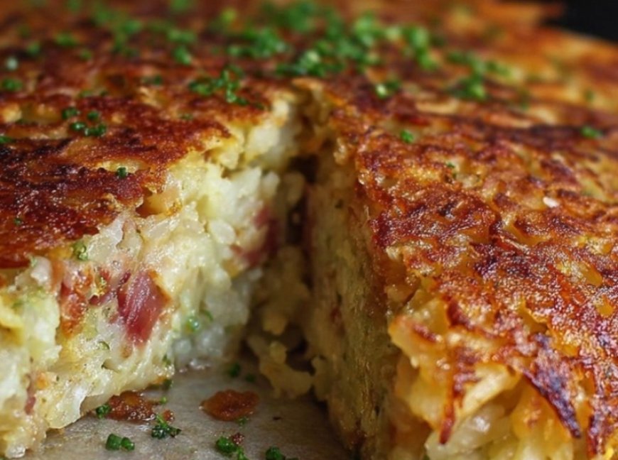 Potato RostiStuffed With Bacon & Cheese Recipe