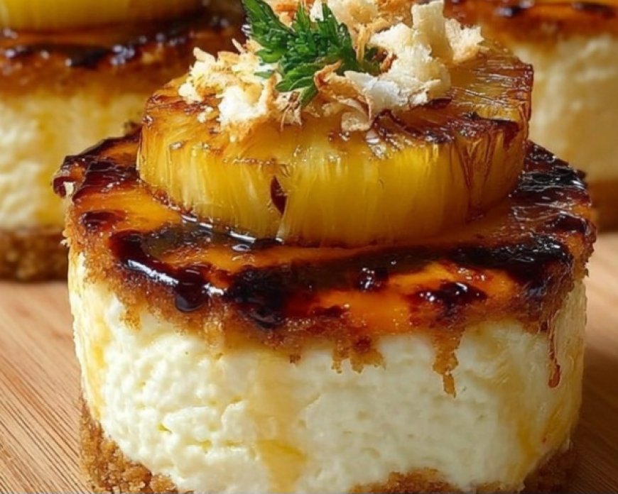 Grilled PineappleMini Cheesecakes