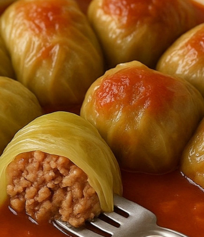 Stuffed Cabbage Rolls in Tomato Sauce