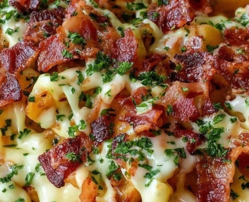 Loaded Cheese Fries with Crispy Bacon