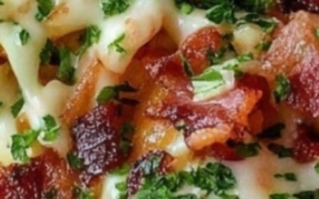 Loaded Cheese Fries with Crispy Bacon