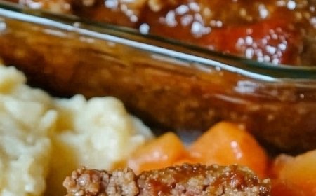 meatloaf with a tomato beef sauce