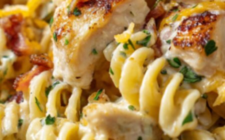 Chicken Bacon Ranch Pasta