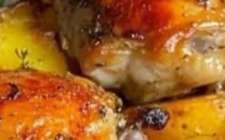 Oven-Baked Chicken Thighs With Potatoes