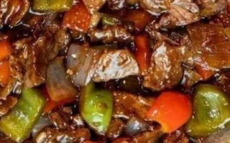 Chinese pepper steak with onions! *