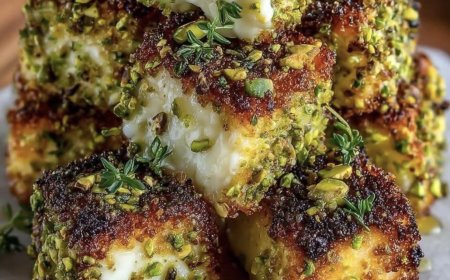 Pistachio-Crusted Brie Bites