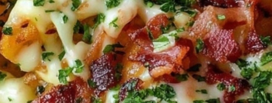 Loaded Cheese Fries with Crispy Bacon