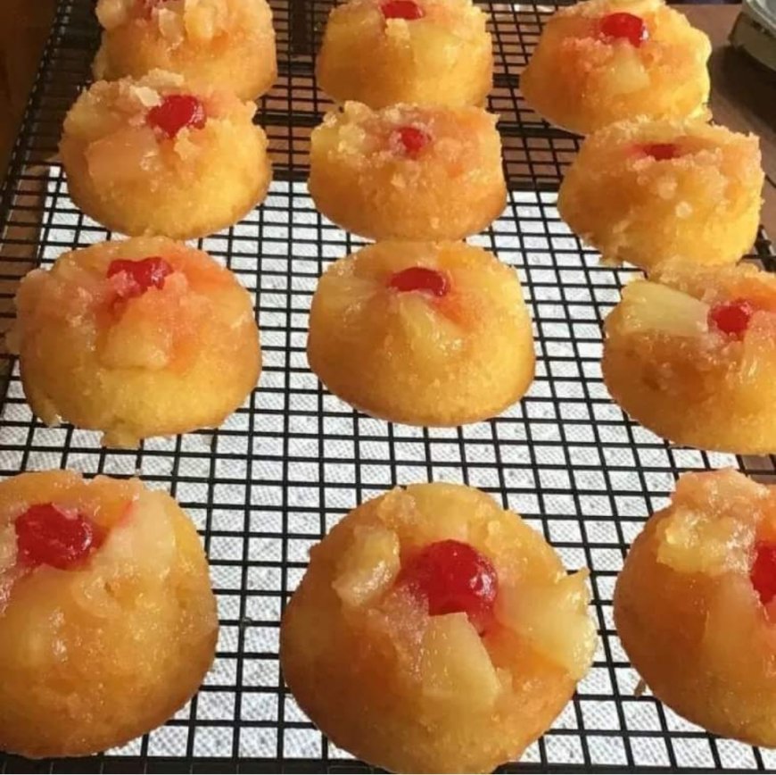 Pineapple Upside-Down Cupcakes