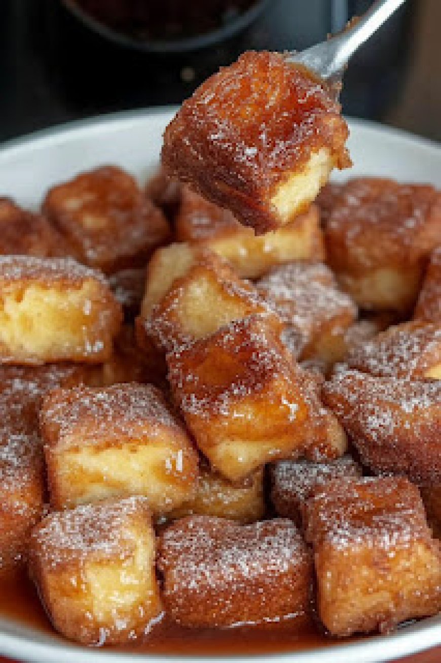 Cinnamon Roll French Toast Bites