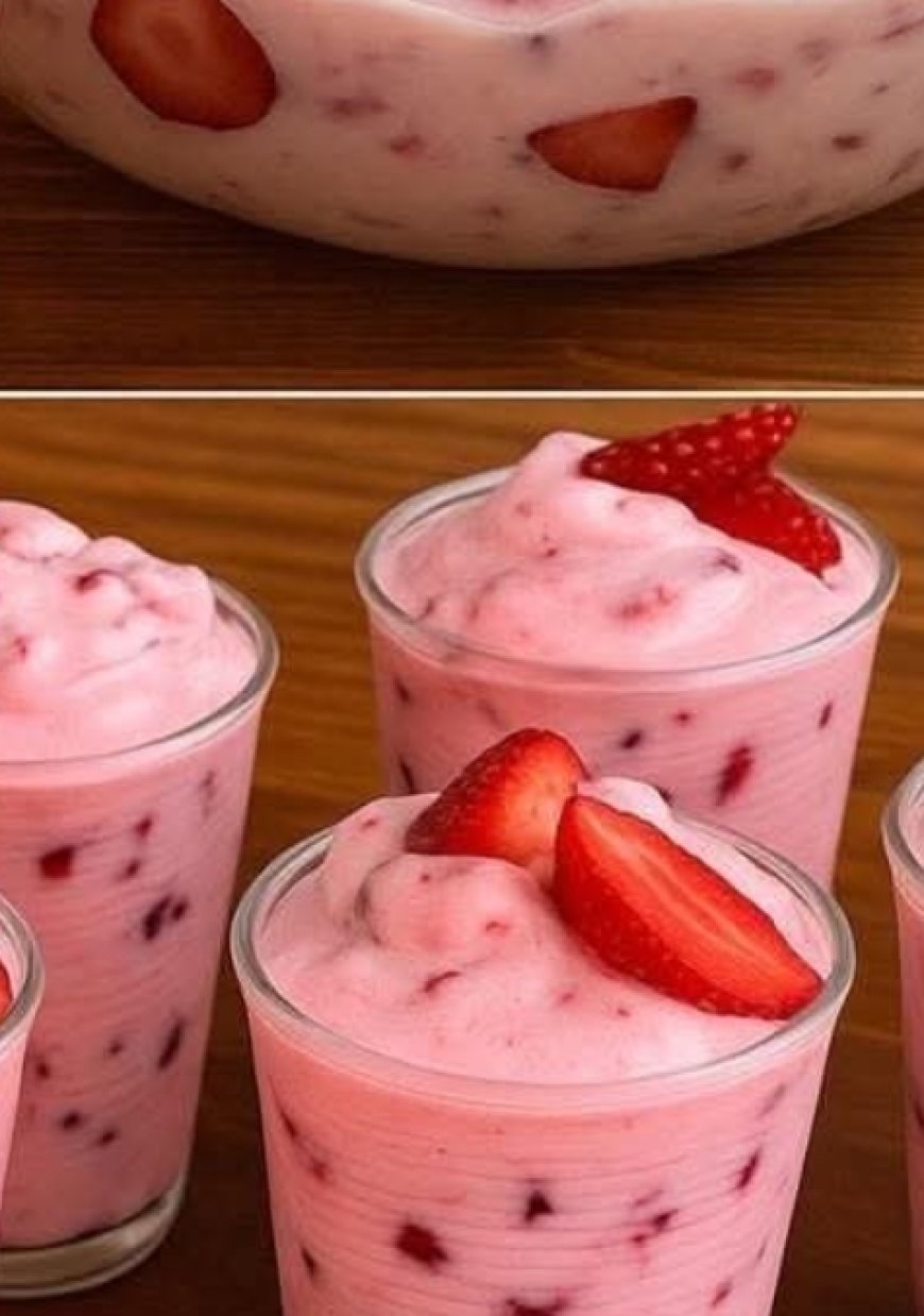 2-Minute Strawberry Yogurt Dessert