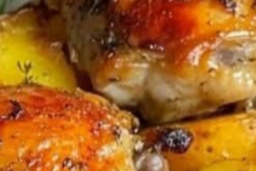 Oven-Baked Chicken Thighs With Potatoes