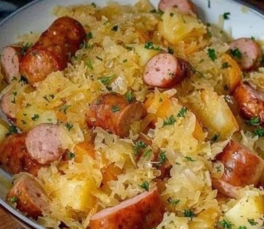 Sausage and Sauerkraut Skillet