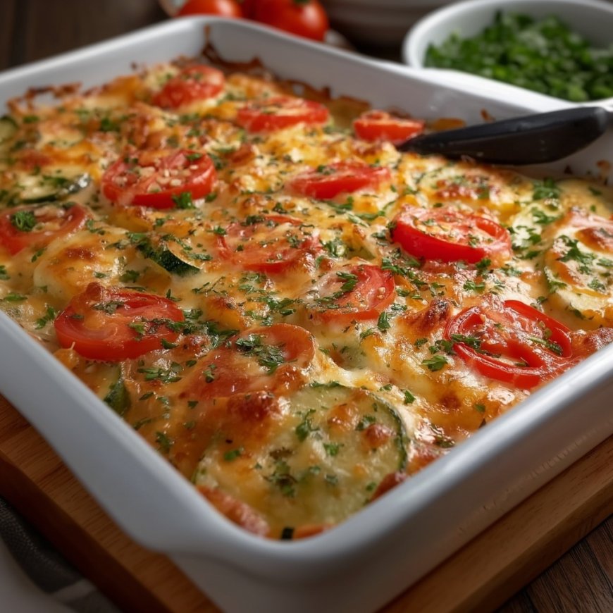 Crispy Potato Vegetable Bake – Better Than Pizza! ????????