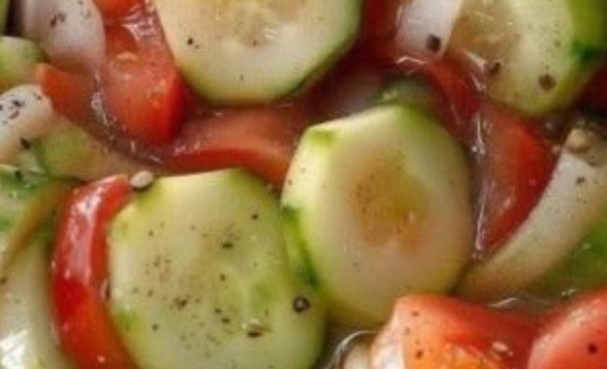 Marinated Cucumbers, Onions, and Tomatoes